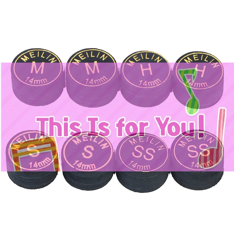 

【OD】2pcs/Lot 14mm Japanese Cue Tip Quality Pool Billiard Pigskin Cue Tip 9 Layers Snooker Cue Tip