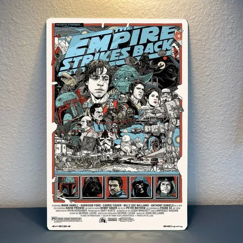 

Empire Strikes Back Movie Metal Poster Tin Sign - Size: 20x30cm-aluminum