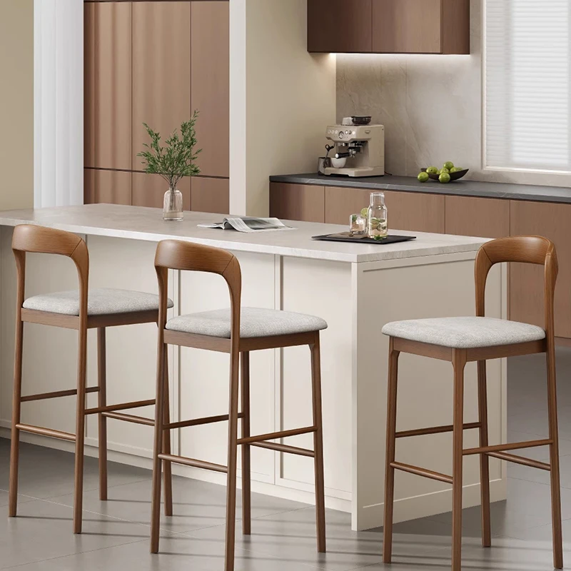 Kursi Bar Estetis Nyaman, Kursi Bar Ergonomis Santai dari Aluminium, Kursi Komputer Minimalis, Taburete Alto, Perabot Rumah