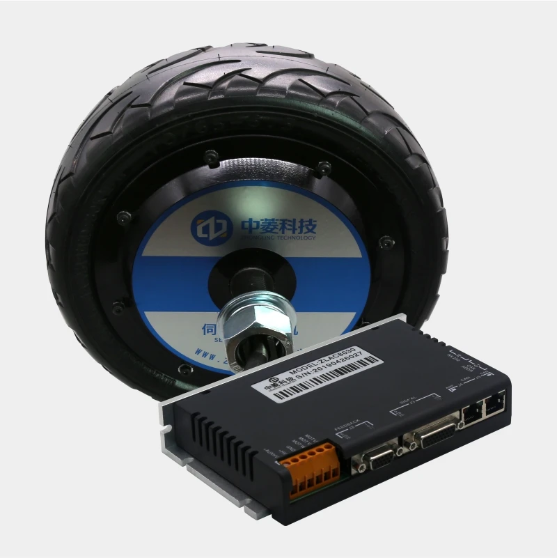 Robotics 10 inch 48V 800W 300kg low speed high torque brushless dc electric wheel hub servo motor with controller