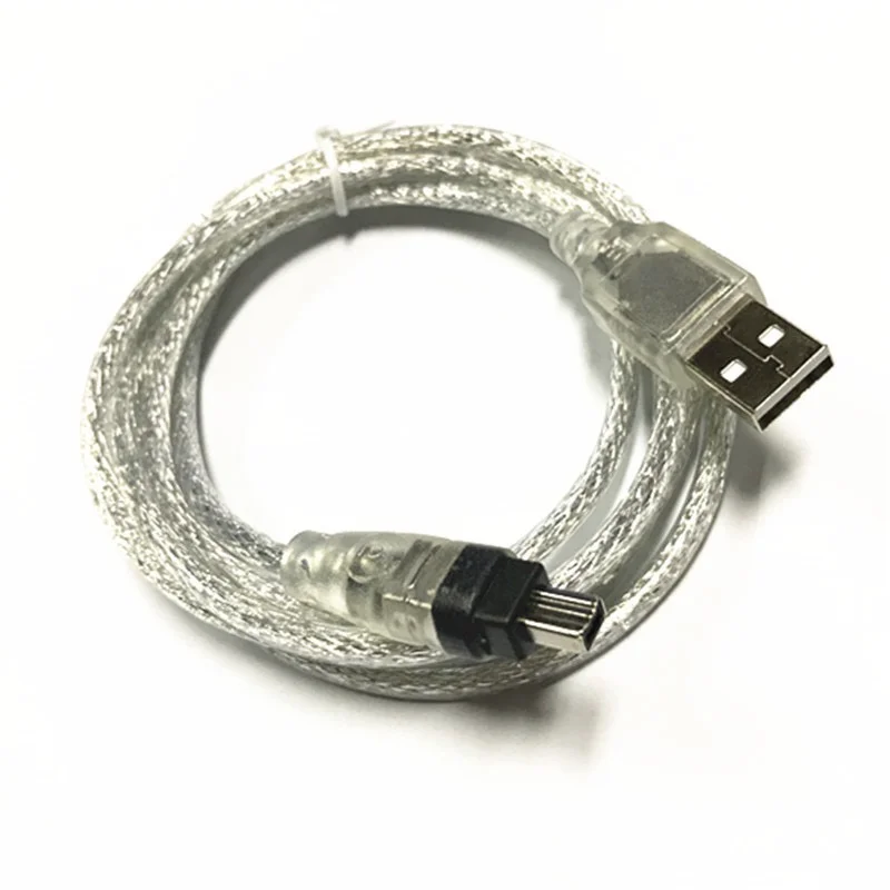 محول USB 2.0 ذكر إلى 4 دبوس IEEE 1394 كابل فاير واير من الرصاص ، 1.5 متر 5FT