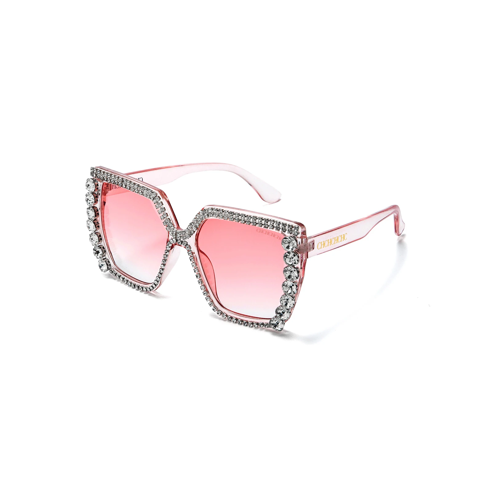 2025 Oversized Square Sunglasses Glamorous Rhinestone Frame UV Protection TAC Lens For Beach Parties And Vacations