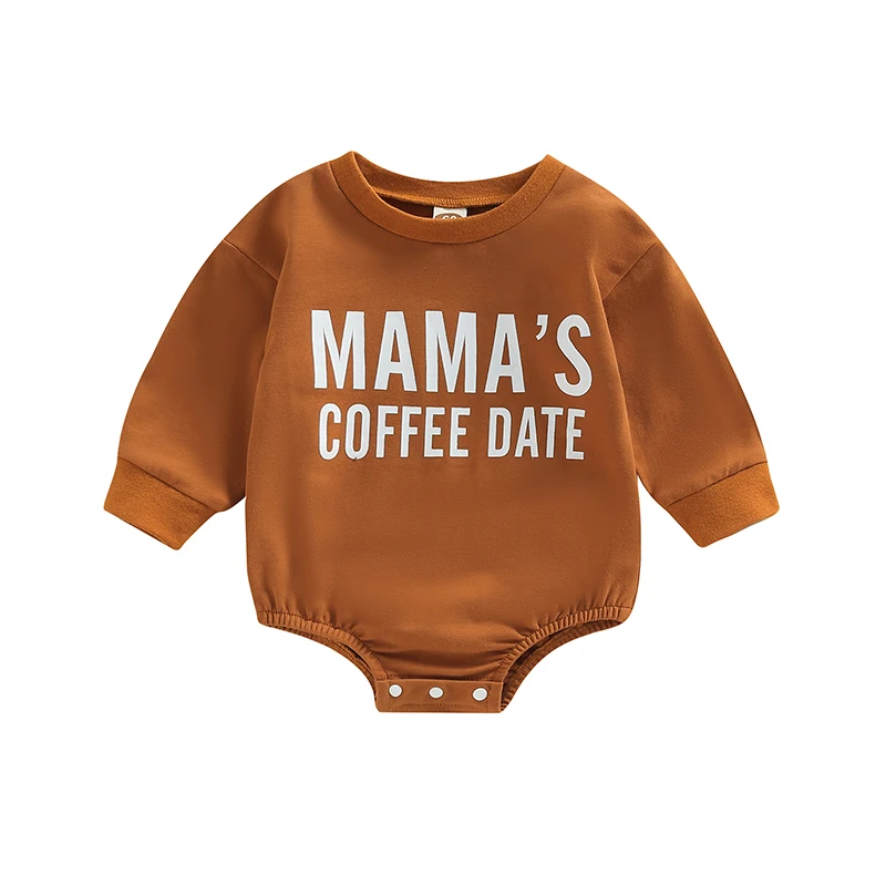 

Toddler Baby Rompers Letter Print Casual Long Sleeve Sweatshirt Jumpsuit Newborn Infant Girl Boy Rompers Autumn Clothes