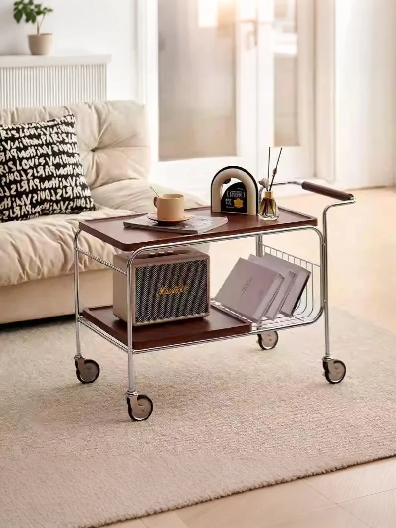 

Sofa side few movable trolley living room home dining side table medieval shelf corner few balcony tea table coffee table