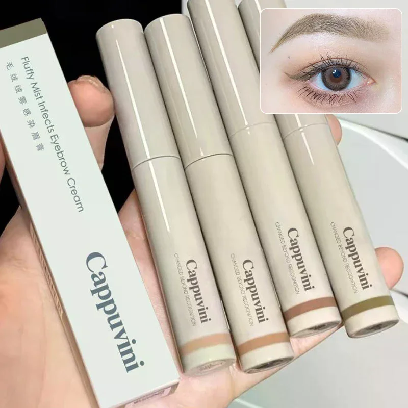 Cappuvini wasserfeste, natürliche, flüssige färbende Augenbrauencreme, dauerhafte Augenbrauen, verbessert die Tönung, braune Mascara, Augenbrauen-Make-up-Kosmetik