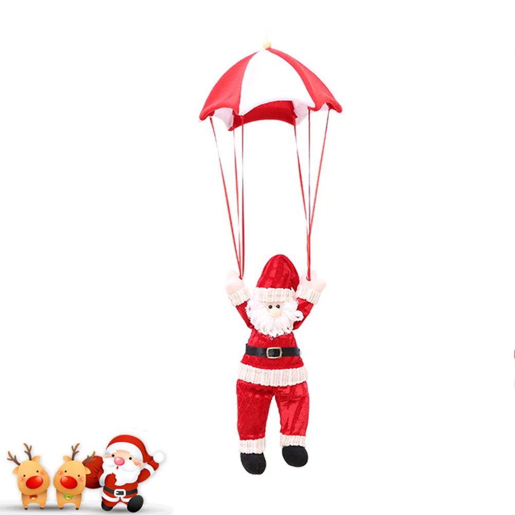 

1 pc Small Parachute Hanging Ornament Cute Christmas Tree Decoration For Home Hotel Restaurant Xmas Craft Supplies Santa Claus