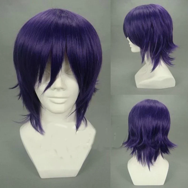 HAIRJOY Capelli sintetici Pandora Hearts Xerxes Break Parrucca cosplay viola chiaro E