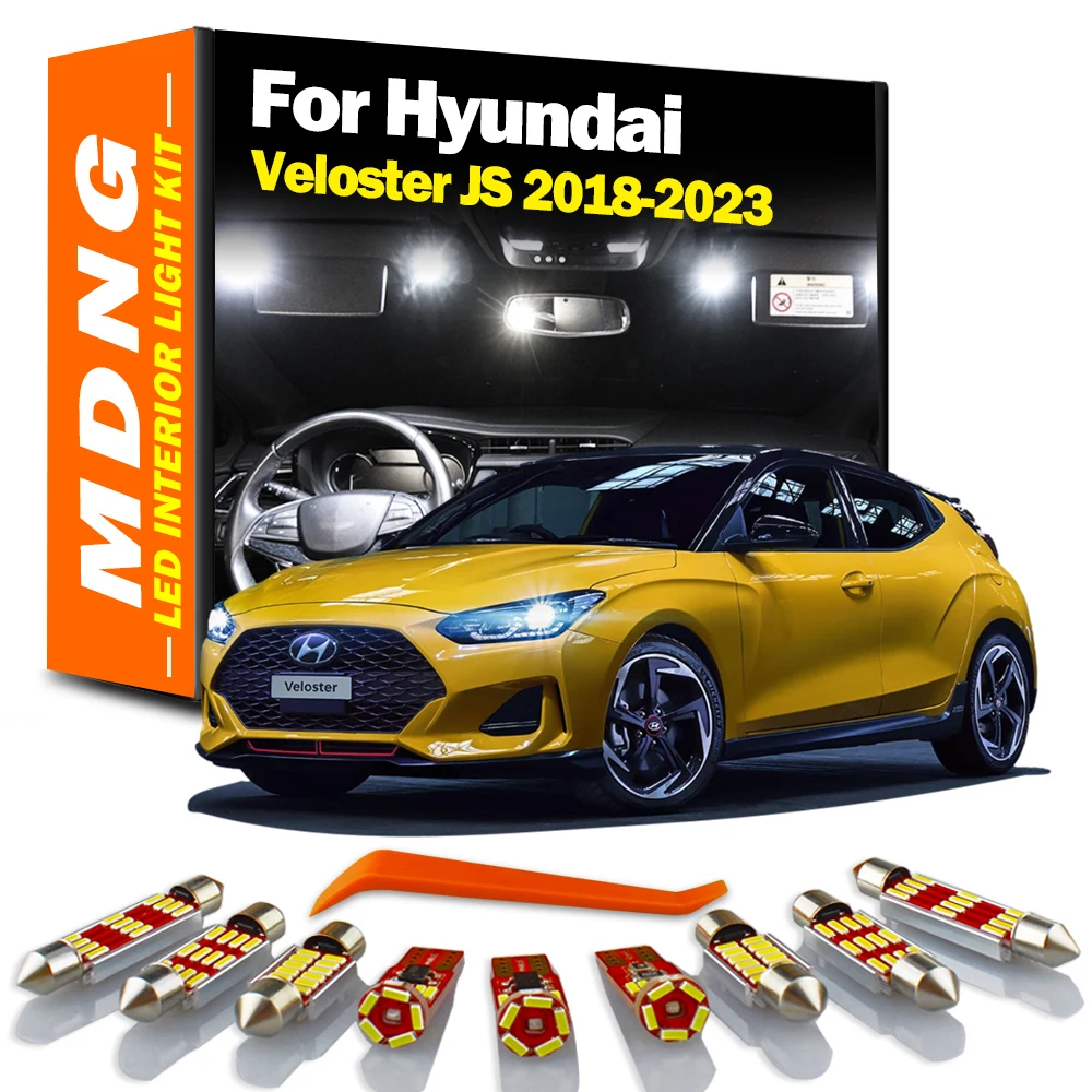 

MDNG, 11 шт., автомобильные лампы Canbus для Hyundai Veloster JS 2018 2019 2020 2021 2022