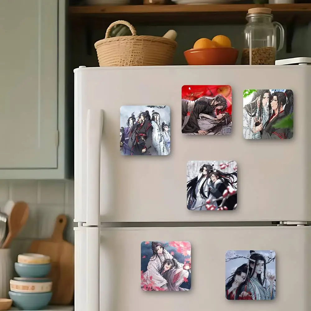 Mo Dao Zu Shi Anime Cute Fridge Magnets Cartoon Animal Magnets For Refrigerator Decor Funny Magnetic