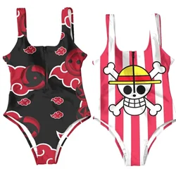 ONE PIECE Anime Cartoon Luffy Uzumaki Figure Fashion Swimsuit Anime Peripheral Summer Bikini Beach Holiday Girlfriend Gift