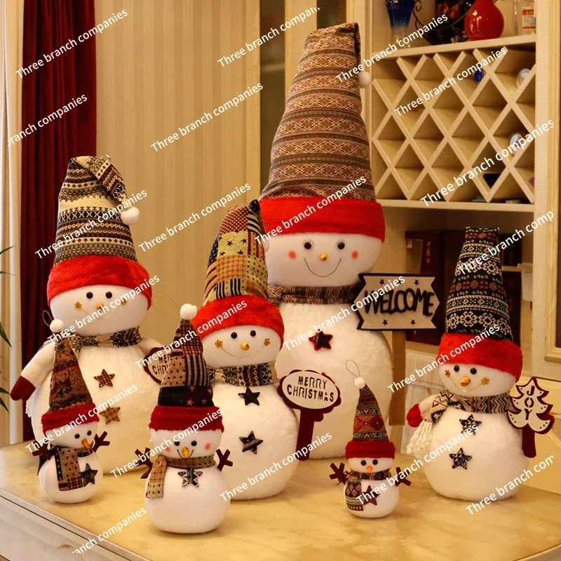 

Christmas Decorations Snowman Doll Toy Gift Christmas Tree Window Scene Decoration