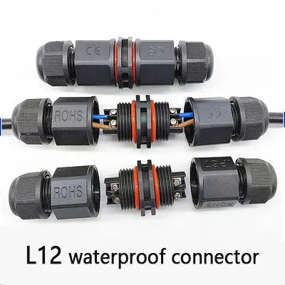 IP68 Mini Outdoor Waterproof Cable Connector for Underground Wiring 2Pin Durable Electrical Terminal Adapter Wire Connector