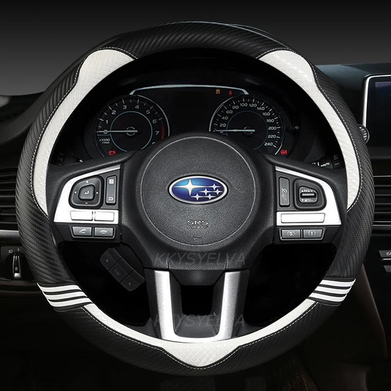 

PU Leather Car Steering Wheel Cover Anti-slip for Subaru Forester Legacy XV BRZ WRX High Quality Auto Accessories
