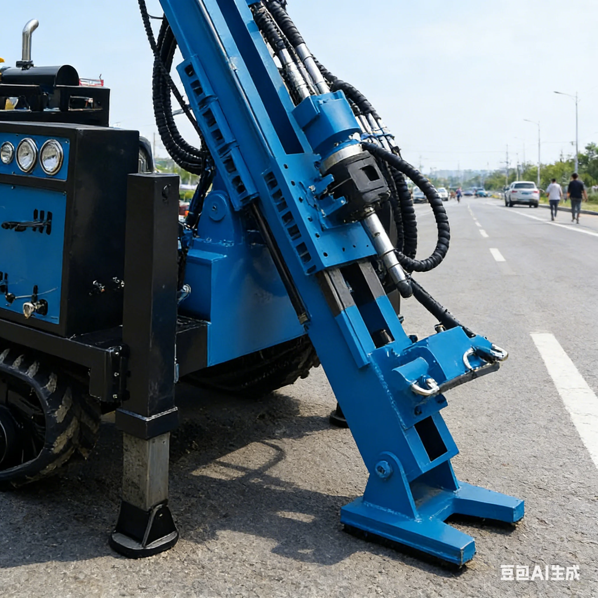 Skid Mounted Hydraulic Core Drill Rig for Construction Foundation Engineering Portable Soil Testing Core Drilling Rig Machine