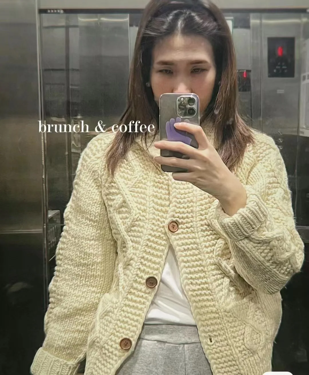 

2024 Spring Fashion New Product Explosive Eight Milk Cardigan Fashion Pure Wool British Lazy Style Knitted Shirt Coat Women's