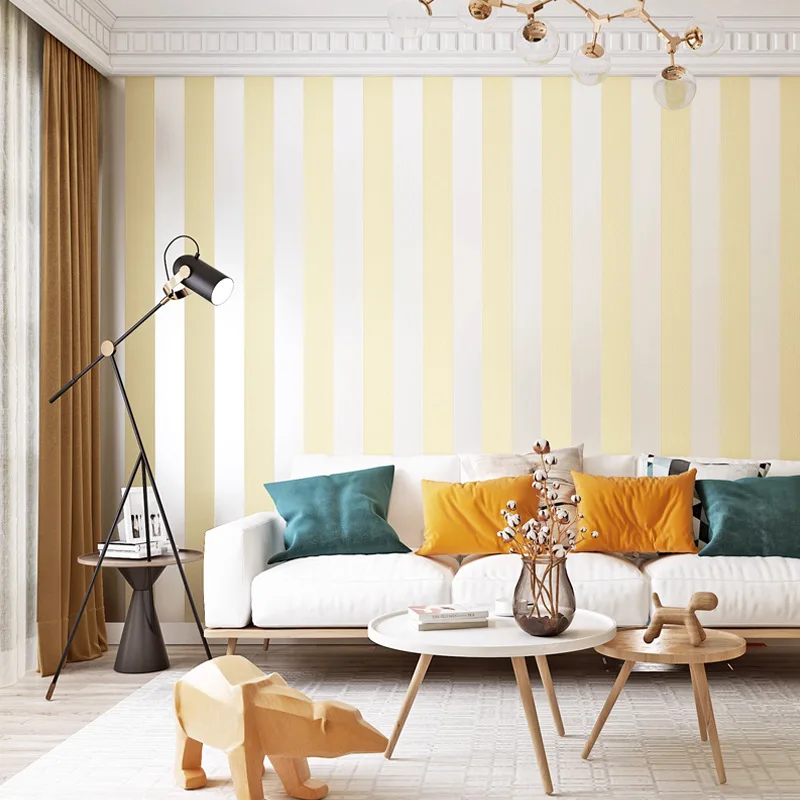 ثلاثية الأبعاد سميكة غير المنسوجة النسيج توافدوا خلفية البيج كريم أبيض نقي لغرفة النوم غرفة المعيشة لصق الجدار غير لاصق Wallp