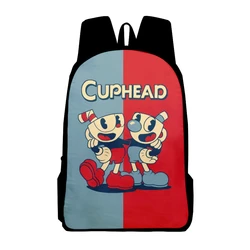 The Cuphead-mochila de dibujos animados para niños y adultos, morral escolar Unisex, estilo Casual, Harajuku, 2023