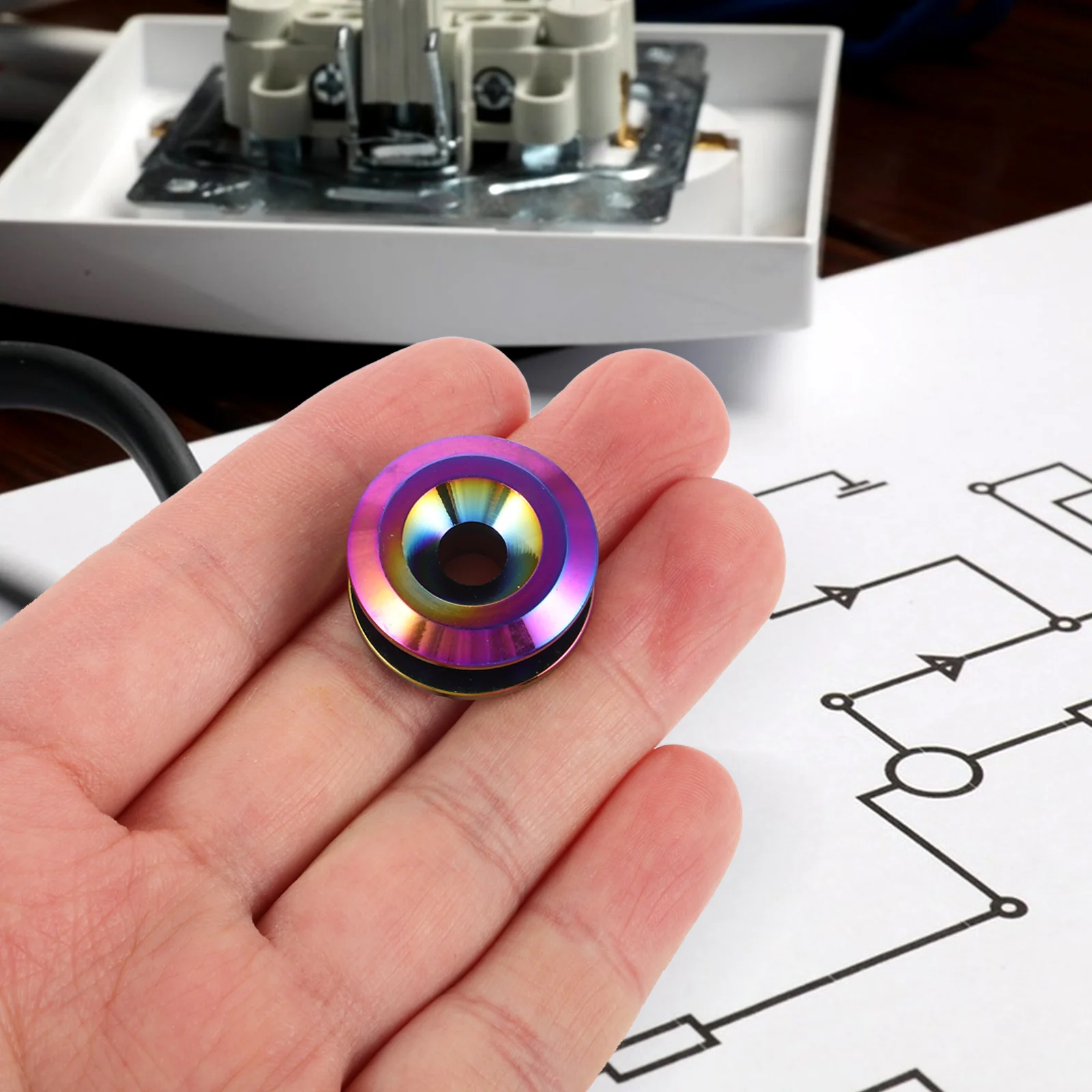 

1 Set Aluminum Alloy Washer Bolt Kit Multi-Color Durable Front Rear Fasteners Quick Release Car Modification Accessories Parts