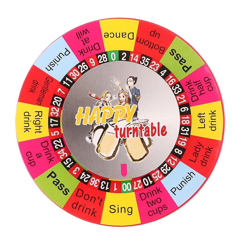 MagiDeal Electric Turntable Roulette Drinking Game   Wheel for Bar Pub Club KTV Friend Family Party Novelty Toy