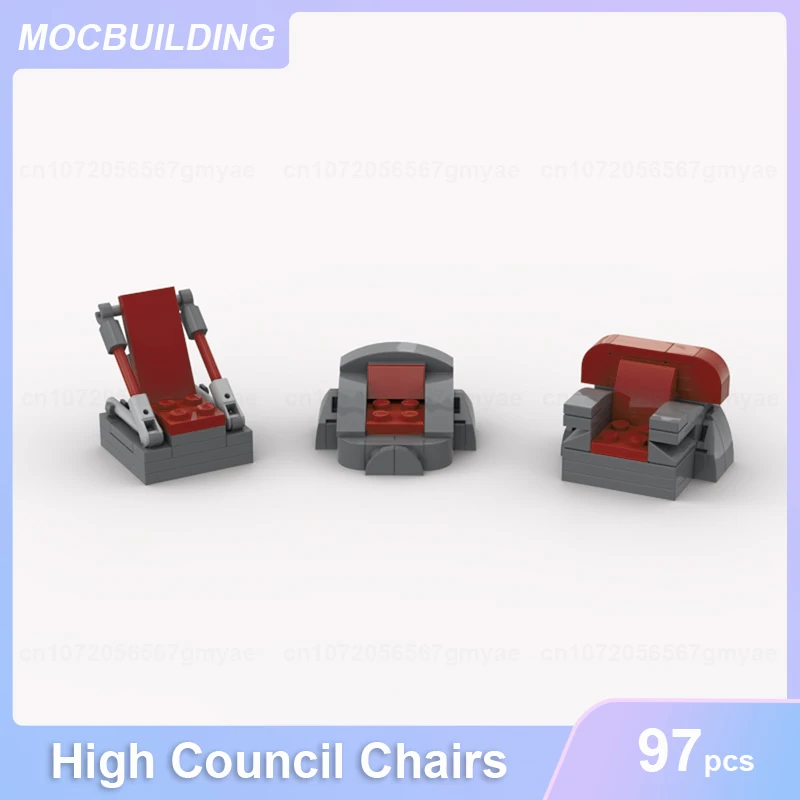 Hoge Raadkamer of Stoelen Model MOC Bouwstenen DIY Monteren Bakstenen Architectuur Educatief Creatief Kerst Speelgoed Geschenken