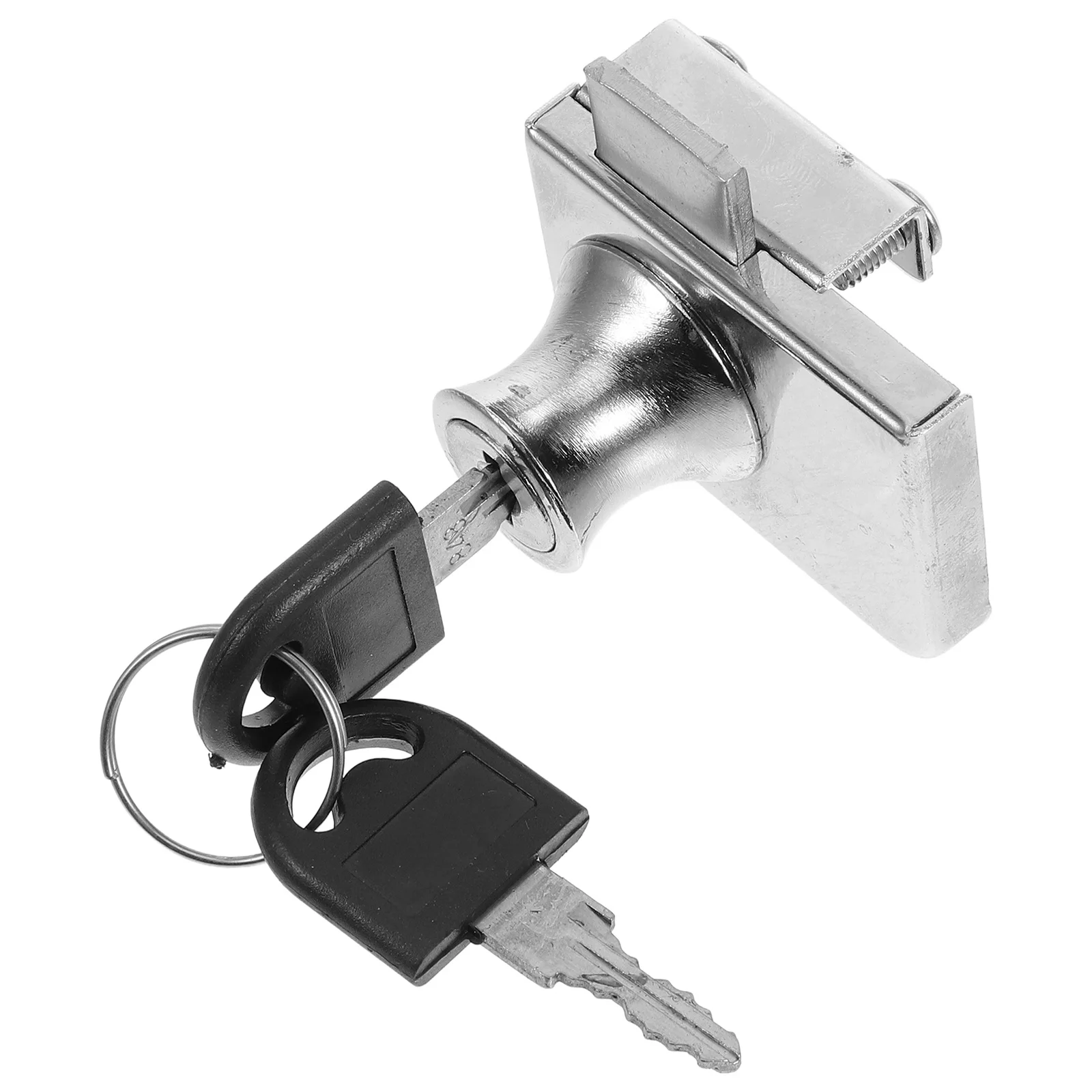 

1Set Sliding Glass Door Lock for Ice Cream Freezer High Security Anti Theft Cabinet Ratchet Lock with Keys for Shops
