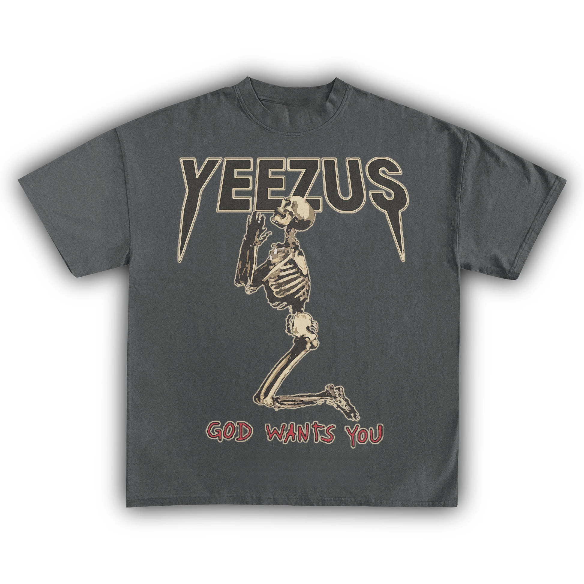 Yeezus Kanye West  American Rapper Cotton T-shirt Women Unisex Fans Essentials Short Sleeve Retro Tops Summer Vintage Print Tees