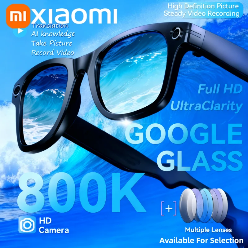 �y�Z�[�����zXiaomi 4K HD�X�}�[�g�O���X AI GPT�J���� Bluetooth�ʘb 260mAh�o�b�e���[ �����A�V�X�^���g �|�� �I�t�B�X �I�u�W�F�N�g���� �X�}�[�g