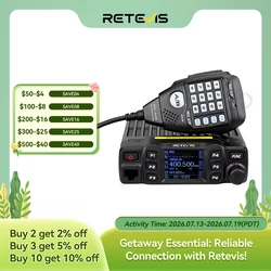 Retevis RT95 Mobile Ham Radio Two-way Car Radio VHF UHF Dual Band Mobile Radio Station Transceiver Base Station for Camping