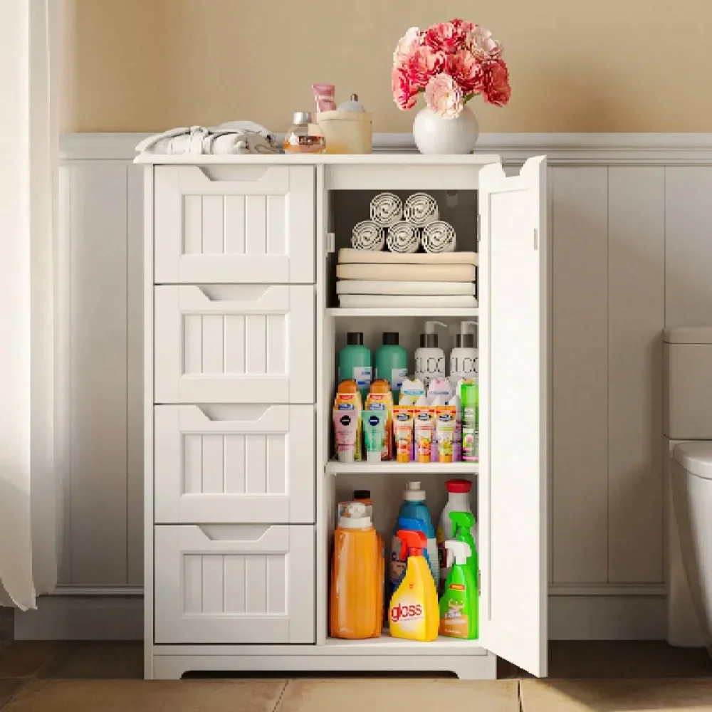 

Floor Freestanding Storage Cabinet, New Year Gift 3 Small Kitchen Pantry Storage Cabinet With Door And Shelves, Pantry Cabinet