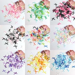 100pcs 20mm-30mm Small Size Satin Ribbon Bow Flower DIY CraftsEmbellishment Crafts Accessory Decoration Supplies