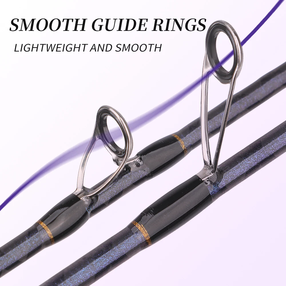 ROLLFISH UL Trout Fishing Rod Carbon Fiber Spinning Casting Super Soft Freshwater Fishing Rod 1.68-1.98m  Fast Action