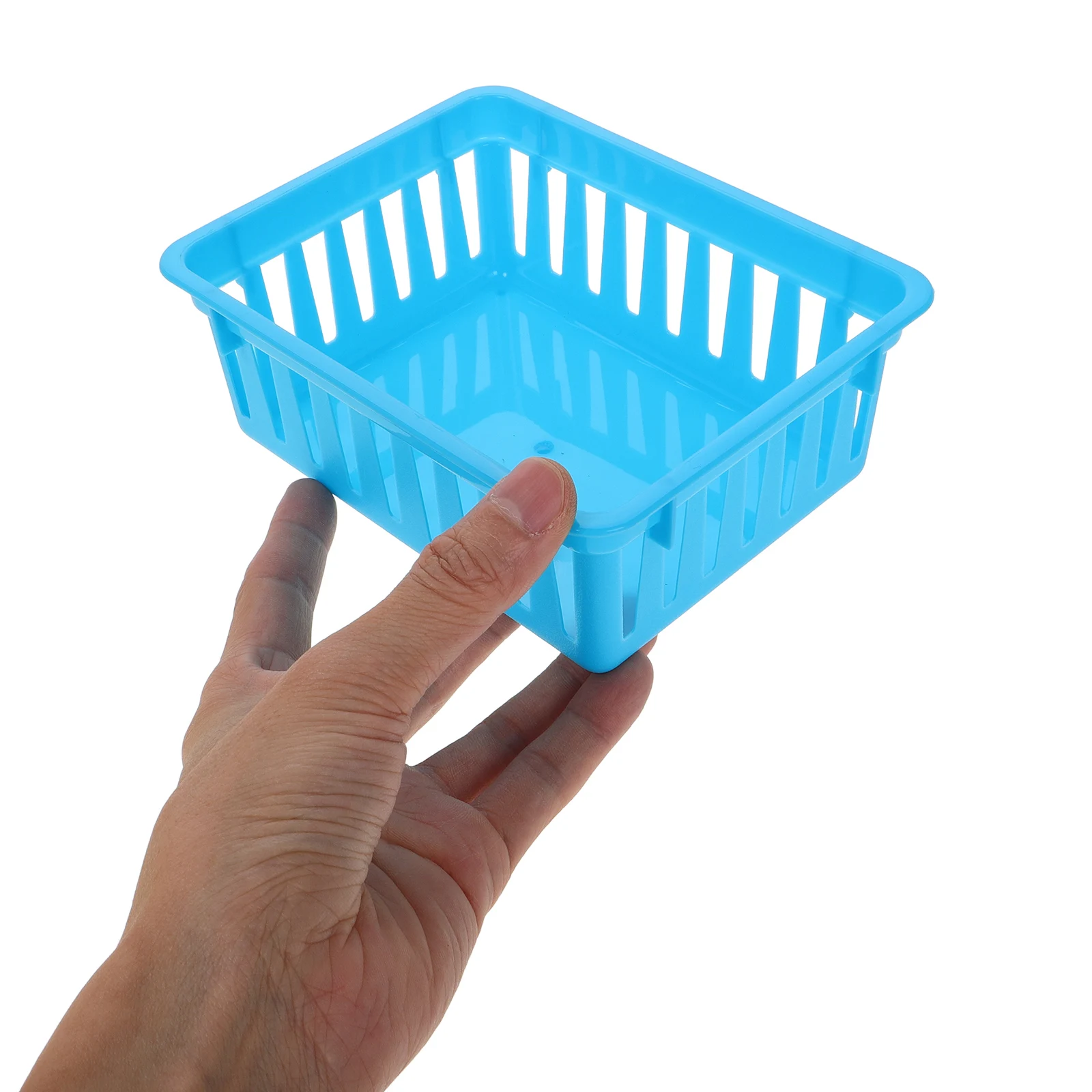 6 قطع من سلال تخزين الفصول الدراسية، حامل أقلام رصاص بلاستيكية، منظمات مكتبية ملونة، صواني المرافق للمدرسة والمكتب والمنزل