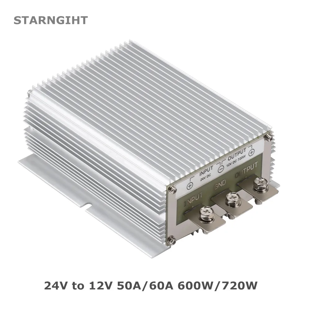 

24V to 12V 50A 60A 600W 720W Transformer DC DC Converter Voltage Regulator Step Down Buck Module Power Supply for Car LED Solar