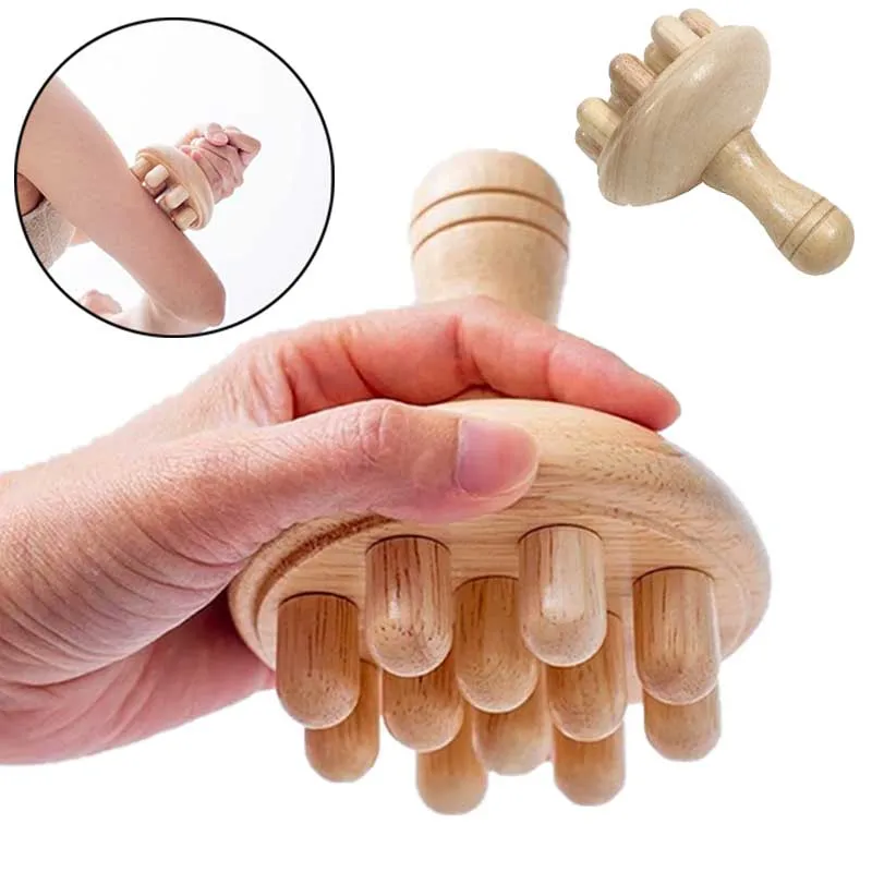 

Деревянный грибной массажер, ручной массажный инструмент, деревянные грибные массажные инструменты, натяжение мышц, местный жир Гуа Ша для всего тела