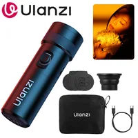Ulanzi LM01 linterna de fotografía 4 colores RGB 7500mAh luz ambiental LED con 20 filtros Gobos luz de proyección para grabación de vídeo