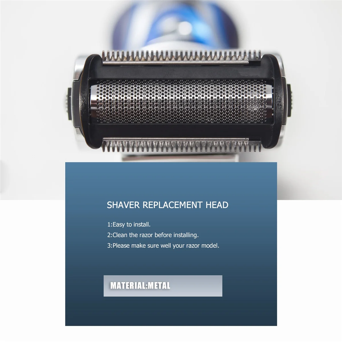 AT77 Trimmer-Scherkopf-Folien-Ersatz für Philips Norelco Bodygroom BG2024 BG2036 BG3015 3010 TT2000 TT2021 Shp9500 Ys534