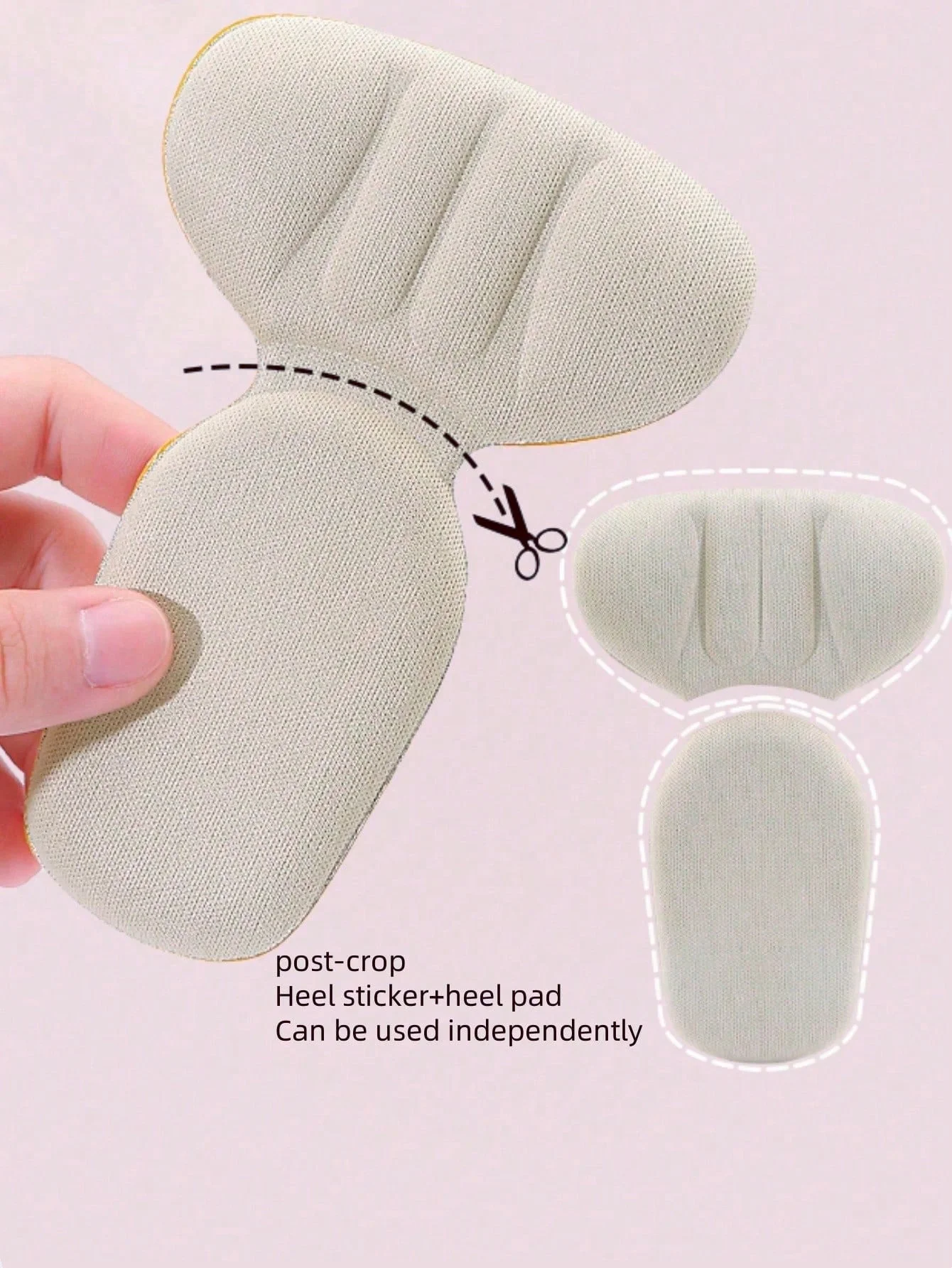 4pcs/2pcs Sponge Heel Cushion Close To The Heel Soft High Elasticity Wear Resistant Suitable For High Heeled Shoe