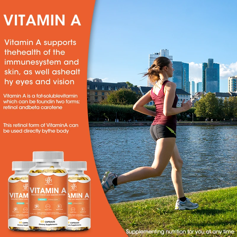 Essential Nutrition Vitamin A 7500mcg Capsules High Potency Vitamins Supplement Great for Immune, Skin, Eye Support ,Non GMO