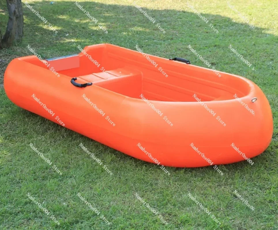 Heavy-duty Thick Plastic Watercraft, Durable Single Layer Hull Fishing Boat for Inshore Angling & Aquatic Operation