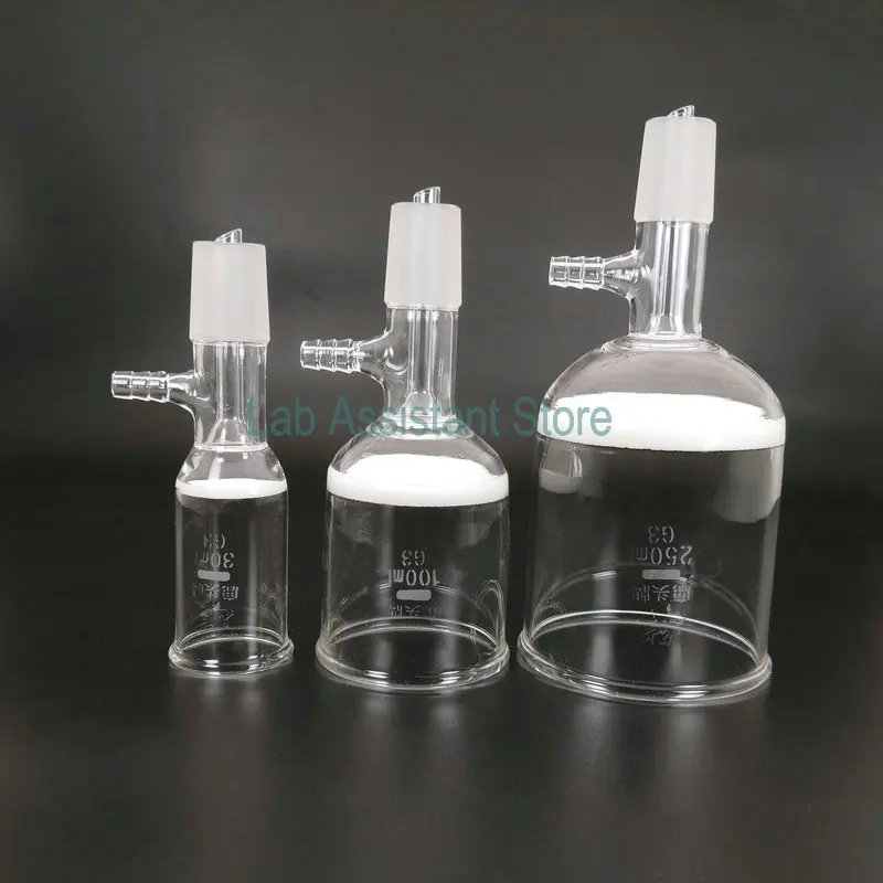 

1pcs 30ml/60ml/100ml/150ml/250ml/500ml/1000ml Glass G3 Filter Funnel Sand Core Suction Funnel in Laboratory Equipment