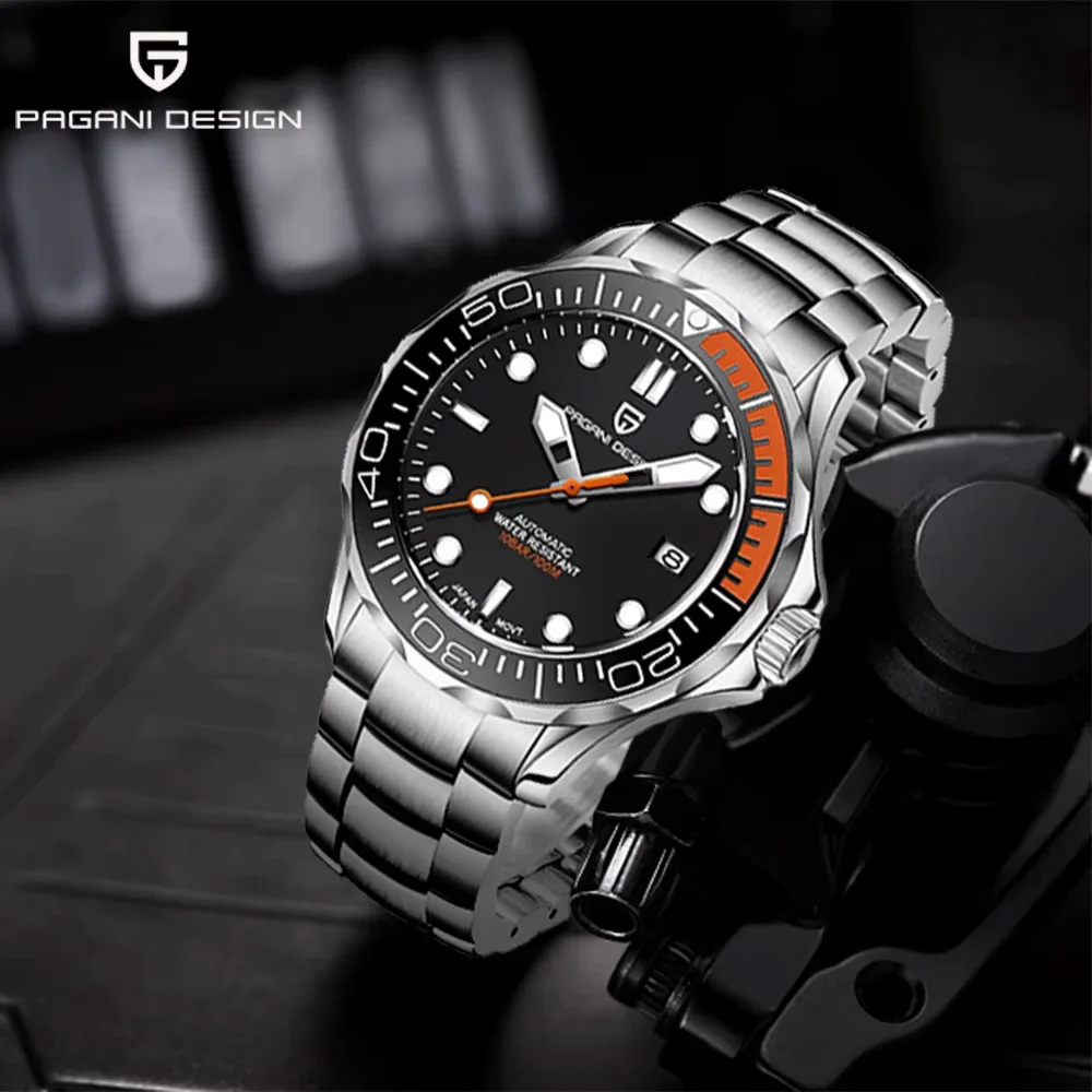 

Pagani design men's luxury mechanical watches high-end sapphire glass Japan NH35 automatic watch men's 100M waterproof luminous
