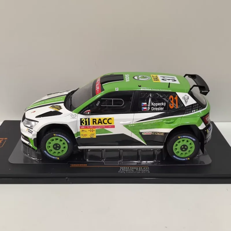 IXO 1:18 Scale FABIA R5 #31 2018 Alloy Simulation Car Model Static Collection Decorated Holiday Gifts Toys Souvenir Gift