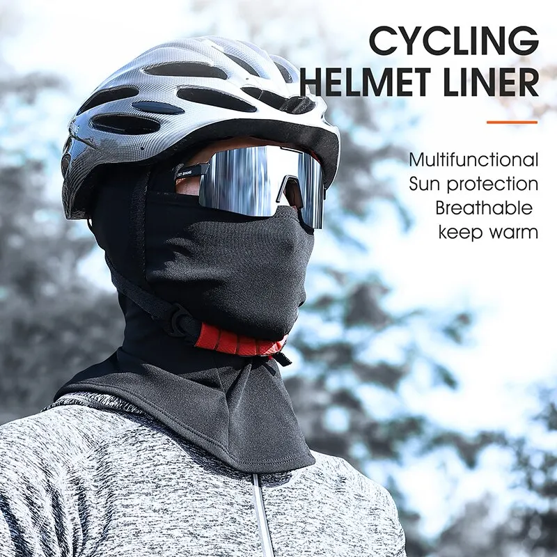 WEST BIKING Cycling Cap Winter Warm Running Scarf Balaclava Velvet Bike Full Face Cover Headwear Climbing Fishing Skating Hat