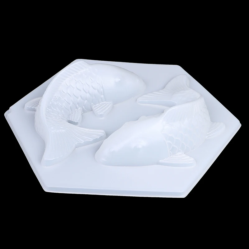 1PC 3D Koi Fish Carp Mold Plastic Jelly Handmade Sugarcraft Mold Mousse Cake Pudding Chocolate Mould Baking Tool