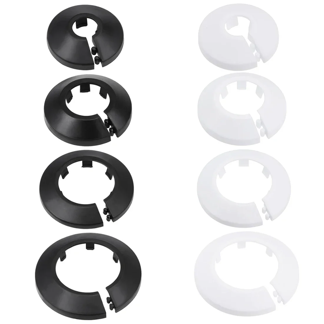 4Pcs Radiator Pipe Collars Shower Faucet Angle Valve Pipe Plug Decoration Cover Snap-on Plate Kitchen Faucet Accessories12-90mm