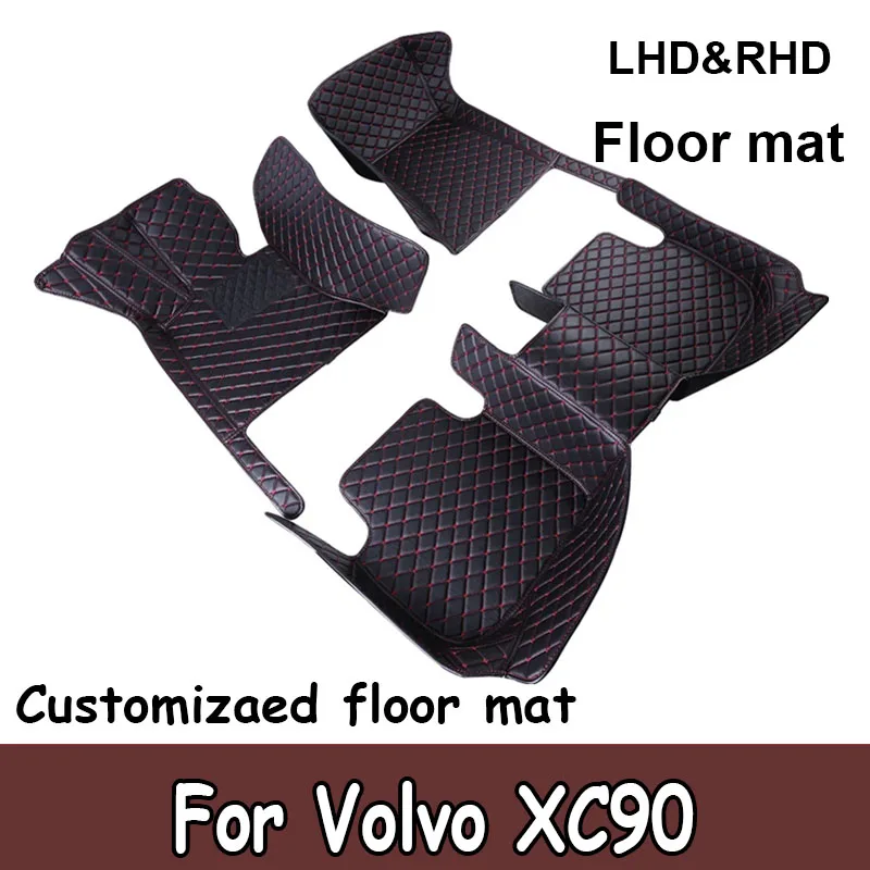 Car trunk mat for Volvo XC90 Seven seats 2016 2017 2018 2019 2020 2021 2022 Cargo Liner Carpet Interior Parts Accessories Cover