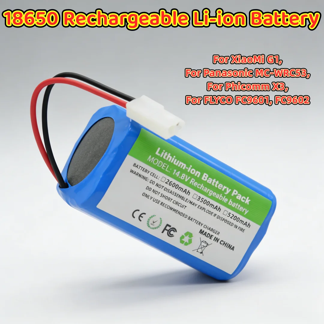 

Для Xiaomi G1 MJSTG1 робот-пылесос необходимая сменная батарея 14,4 В 5200 мАч литий-ионные элементы с защитной платой