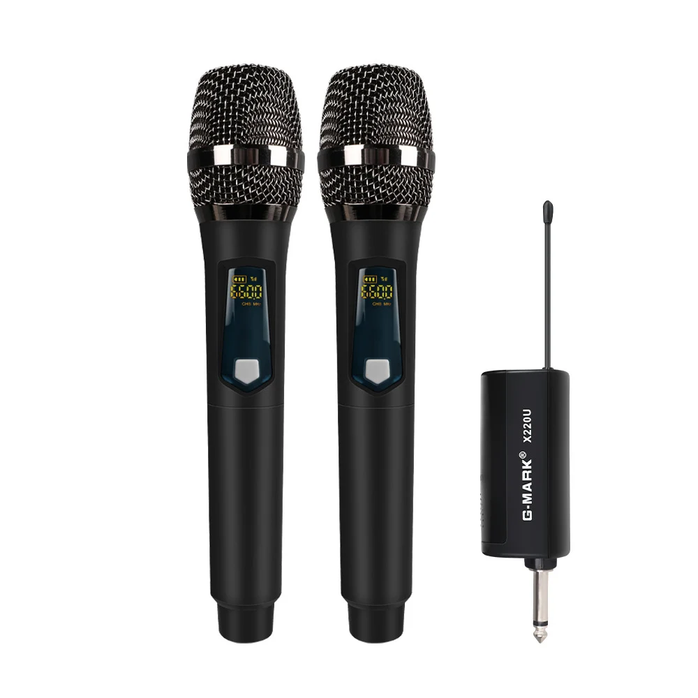 G-MARK X220U Adjustable UHF Frequency Dynamic Microphone  Microfono Para Estudio Profesional