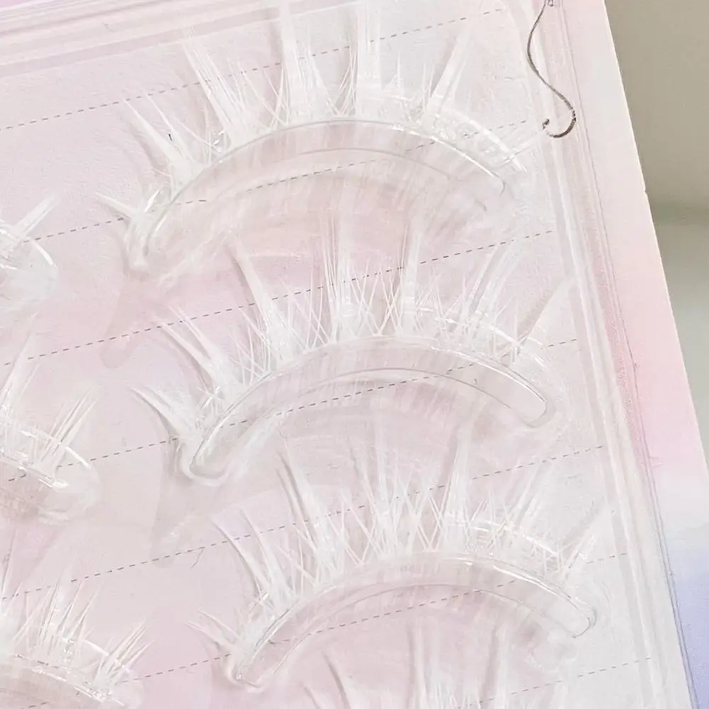 つけまつげコスプレ白ワンピースつけまつげナチュラル薄いバンドつけまつげ美容メイクツール用