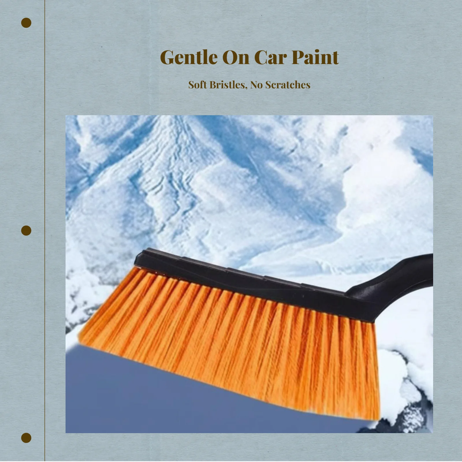 

Удлиняемая зимняя щетка и скребок для льда из АБС-пластика для автомобиля